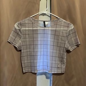 Mesh purple crop top 💜